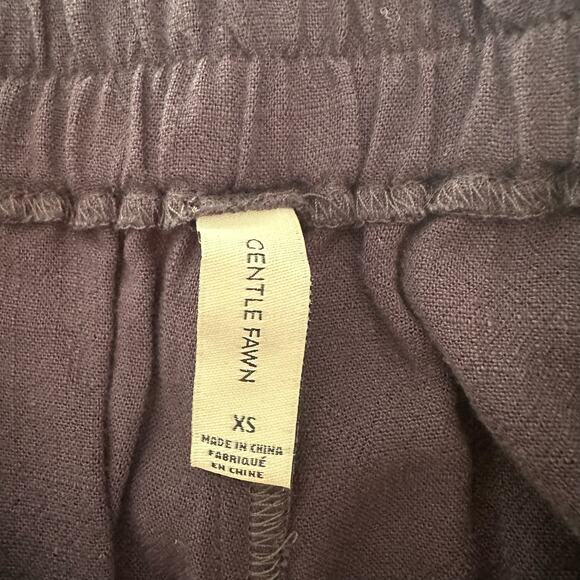 Gentle Fawn Navy Caesar Coastal Grandma High Waisted Linen Pleated Pants XS - Picture 12 of 15